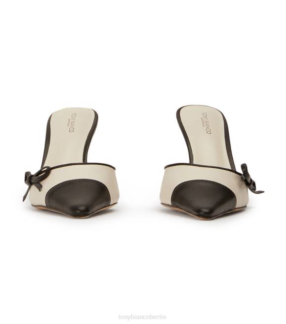 niedrige Absätze| de Tony Bianco Frauen Shirley-Heels Knochen/Schwarz 4624246